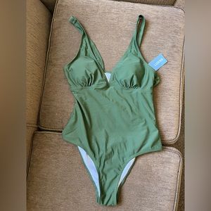 New green one piece swimsuit!